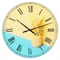 Designart Pink and Blue Pineapple Large Modern Wall Clock